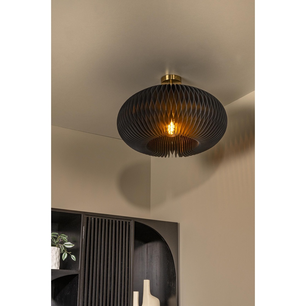 Lucide PlafonniereArmoni Ø 52cm zwart - 42101/52/30